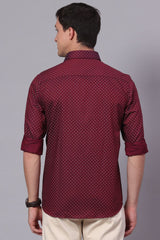 MAROON PRINTED