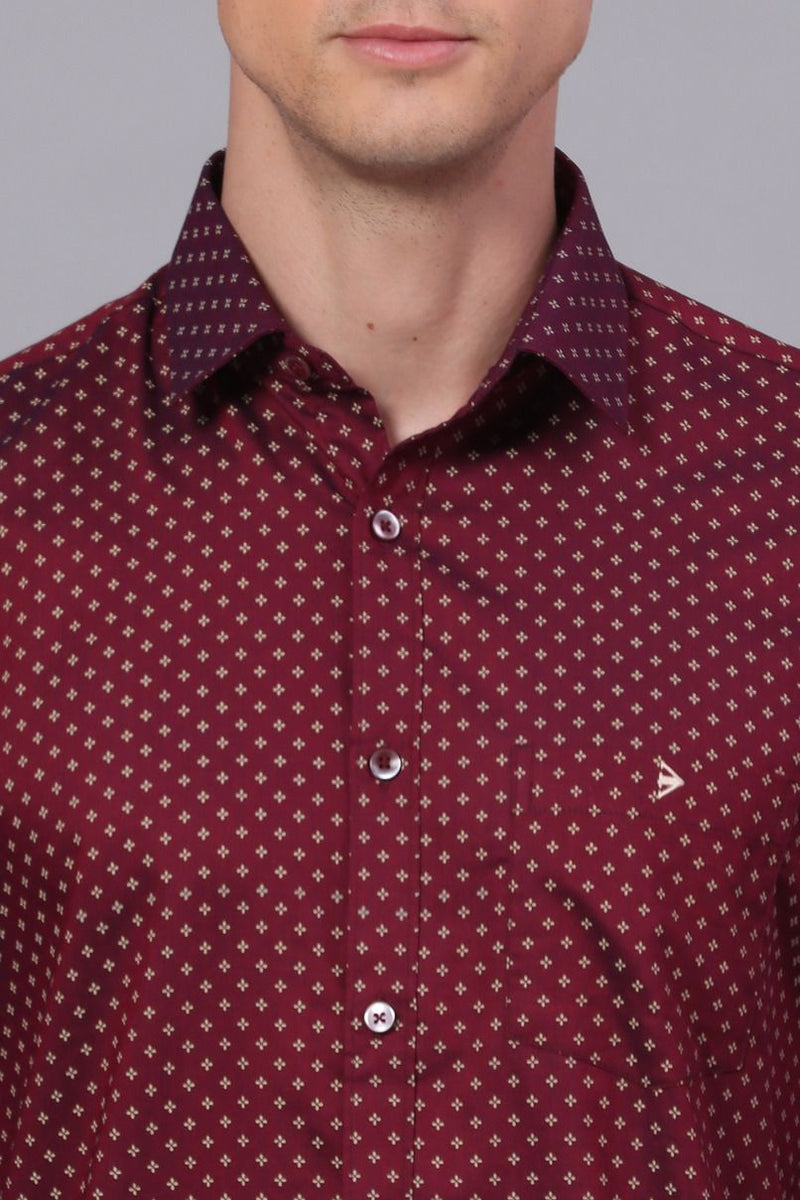 MAROON PRINTED